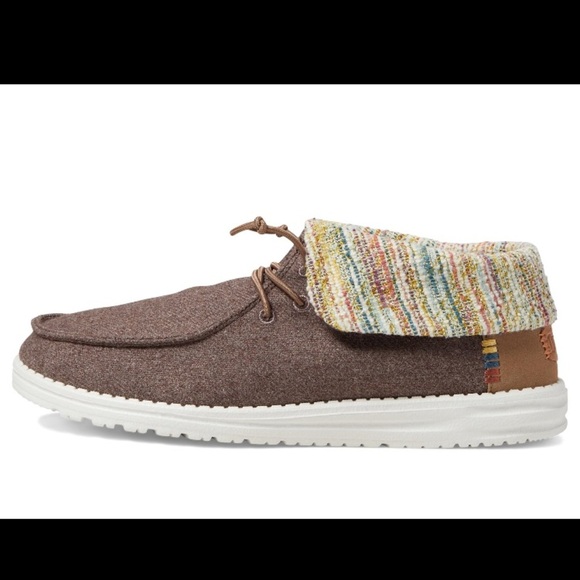 NWT Hey Dude Wendy Wooly Twill Fold Boot - Picture 4 of 6